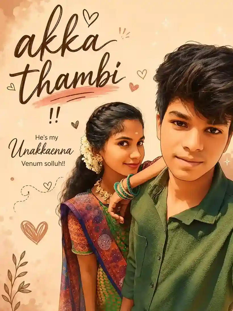 Akka Thambi Prompt: Viral Tamil Brother-Sister AI Photo Prompts