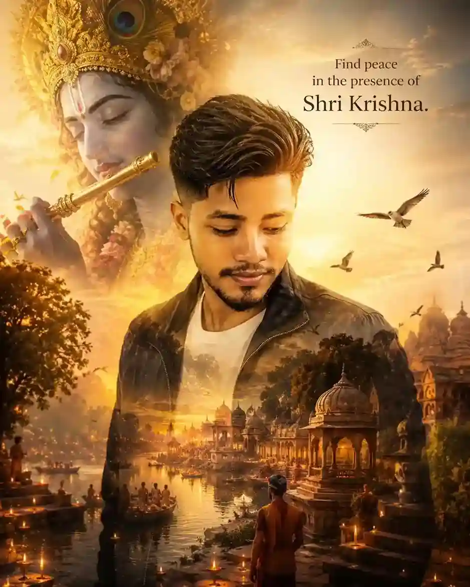 CG City Tour Krishna AI Photo Editing Prompt