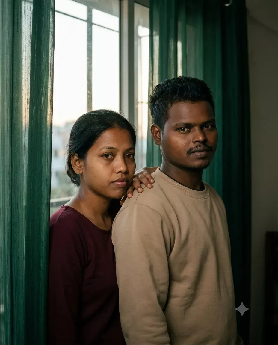 Comatozze Gemini Prompt: Wo Curtain-Backdrop Couple Aesthetic Jo Instagram Pe Chha Gaya