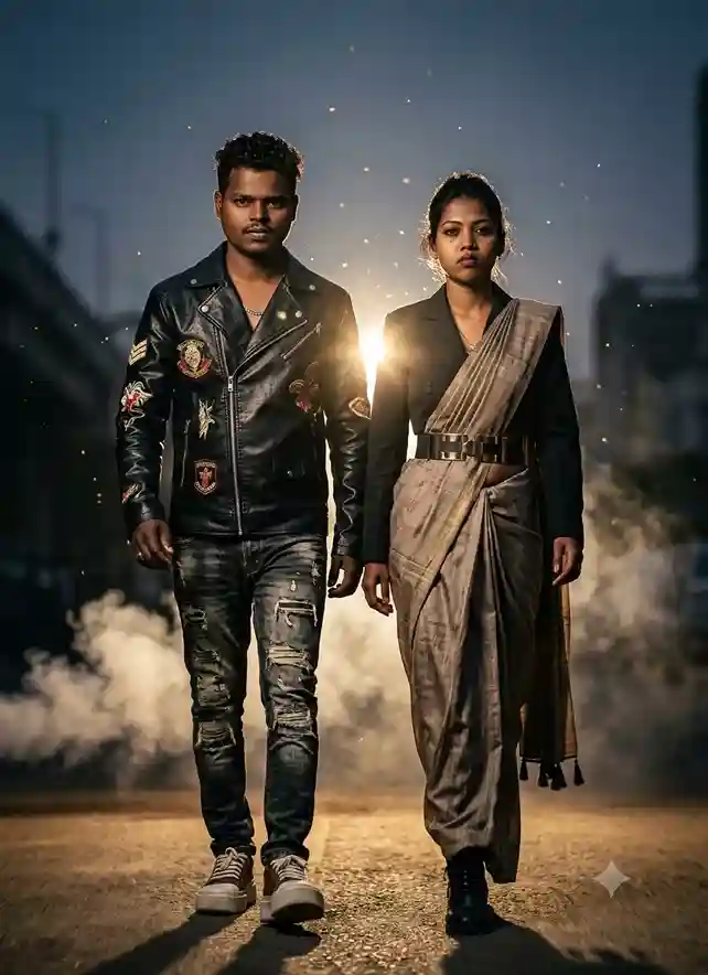 Comatozze Gemini Prompt: Wo Curtain-Backdrop Couple Aesthetic Jo Instagram Pe Chha Gaya