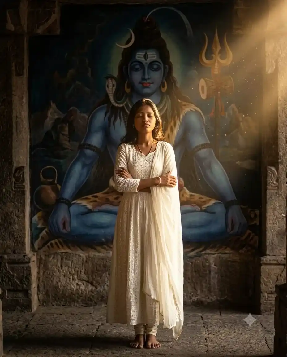 Girl Sawan Prompt: Mahadev Prompt Girl AI Photo Editing