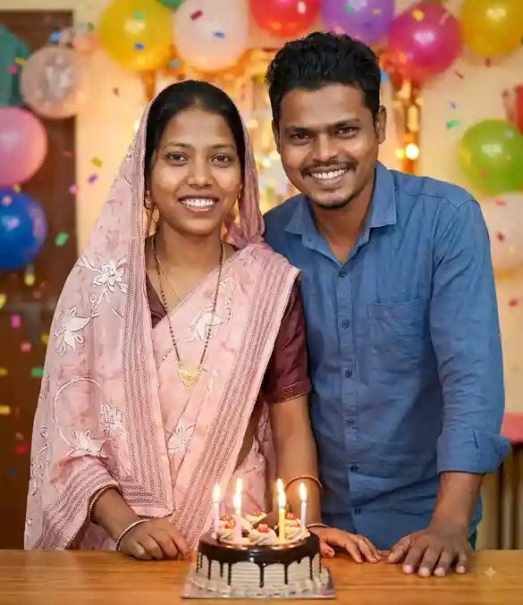Couple Birthday Prompt for Gemini AI: Birthday Couple Photo AI Prompt