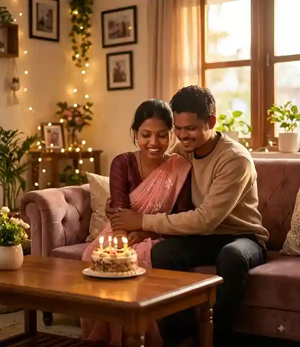 Couple Birthday Prompt for Gemini AI: Birthday Couple Photo AI Prompt