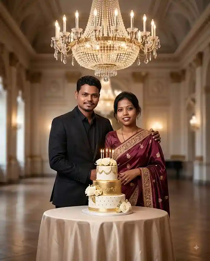 Couple Birthday Prompt for Gemini AI: Birthday Couple Photo AI Prompt