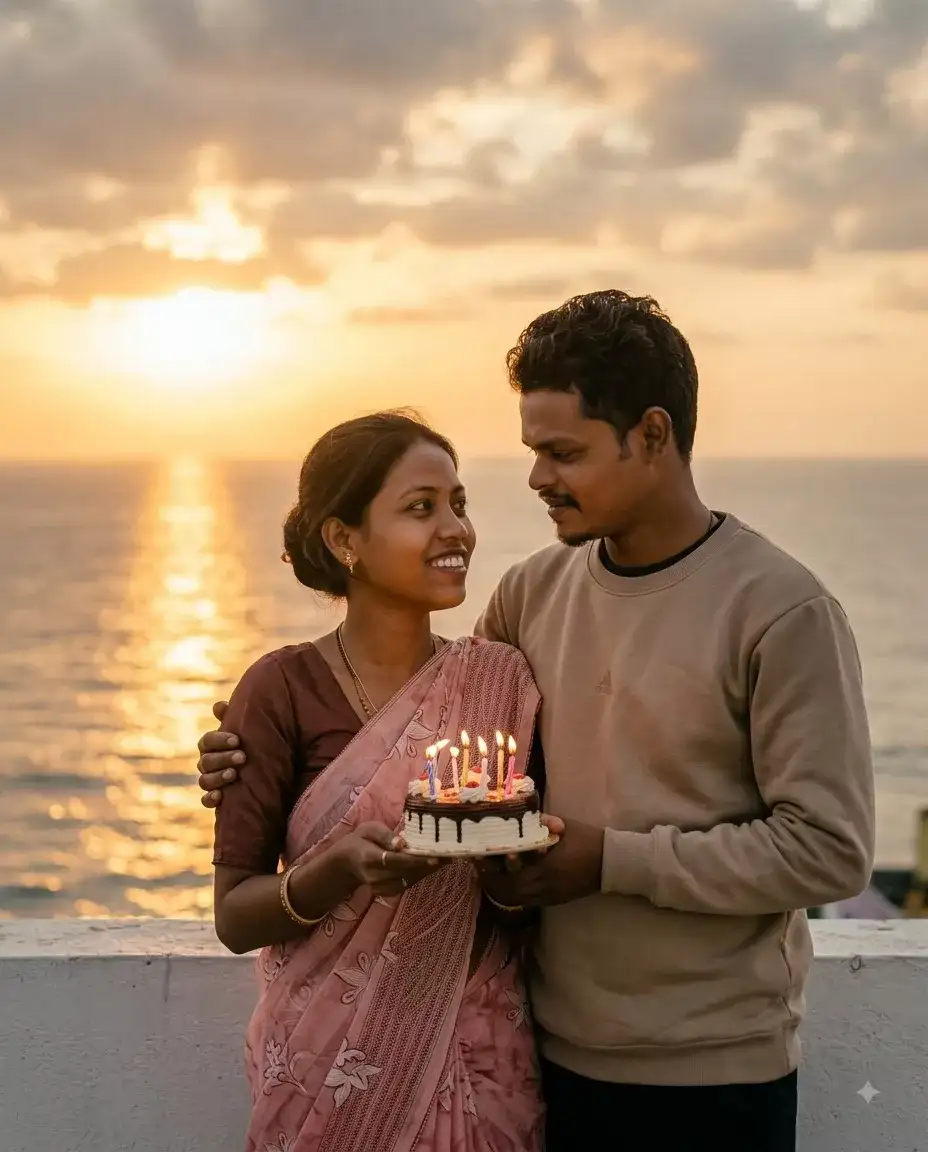Couple Birthday Prompt for Gemini AI: Birthday Couple Photo AI Prompt