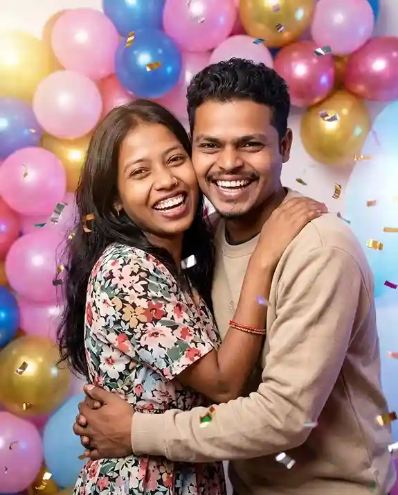 Couple Birthday Prompt for Gemini AI: Birthday Couple Photo AI Prompt
