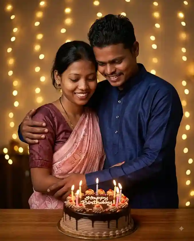 Couple Birthday Prompt for Gemini AI: Birthday Couple Photo AI Prompt