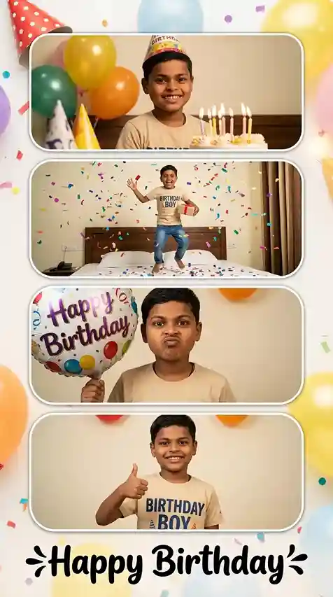 Happy Birthday Photo Editing Prompts for Boys: Gemini AI se Banayein Cinematic Birthday Photos