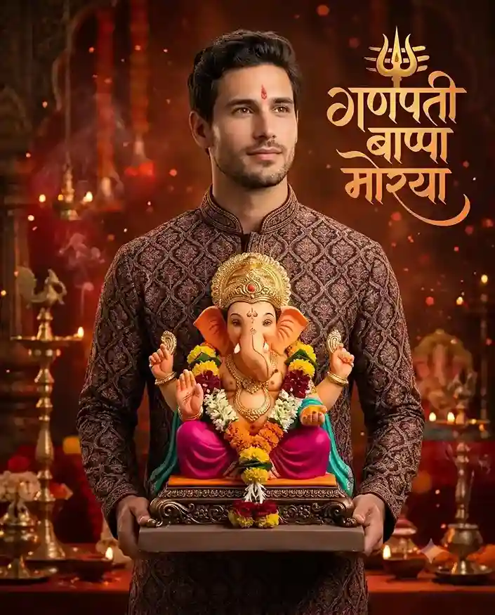 Happy Ganesh Chaturthi Prompt: Best Ganpati Photo Editing Prompt for Boys & Girls