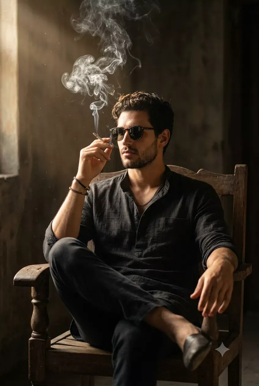 Gemini AI Photo Prompt Copy Paste Trending Boy Smoking