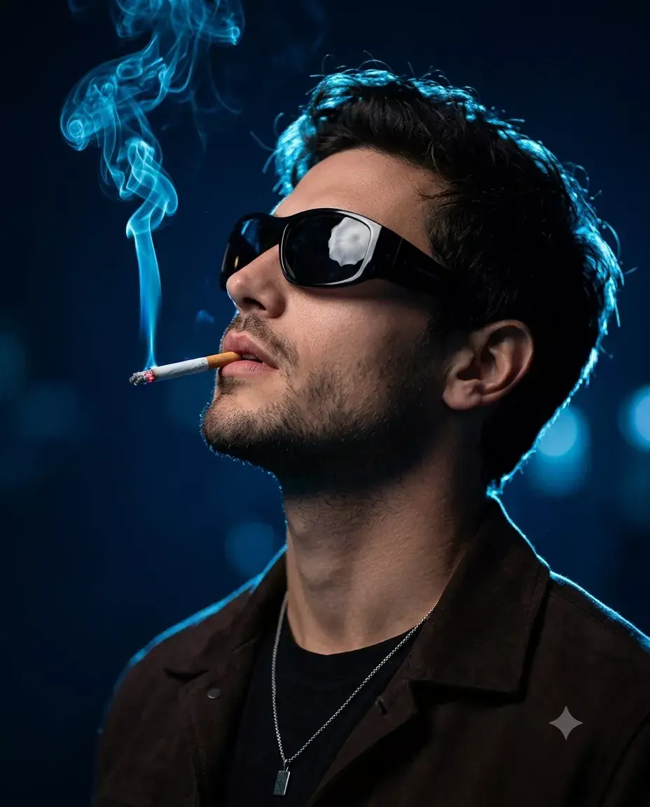 Gemini AI Photo Prompt Copy Paste Trending Boy Smoking