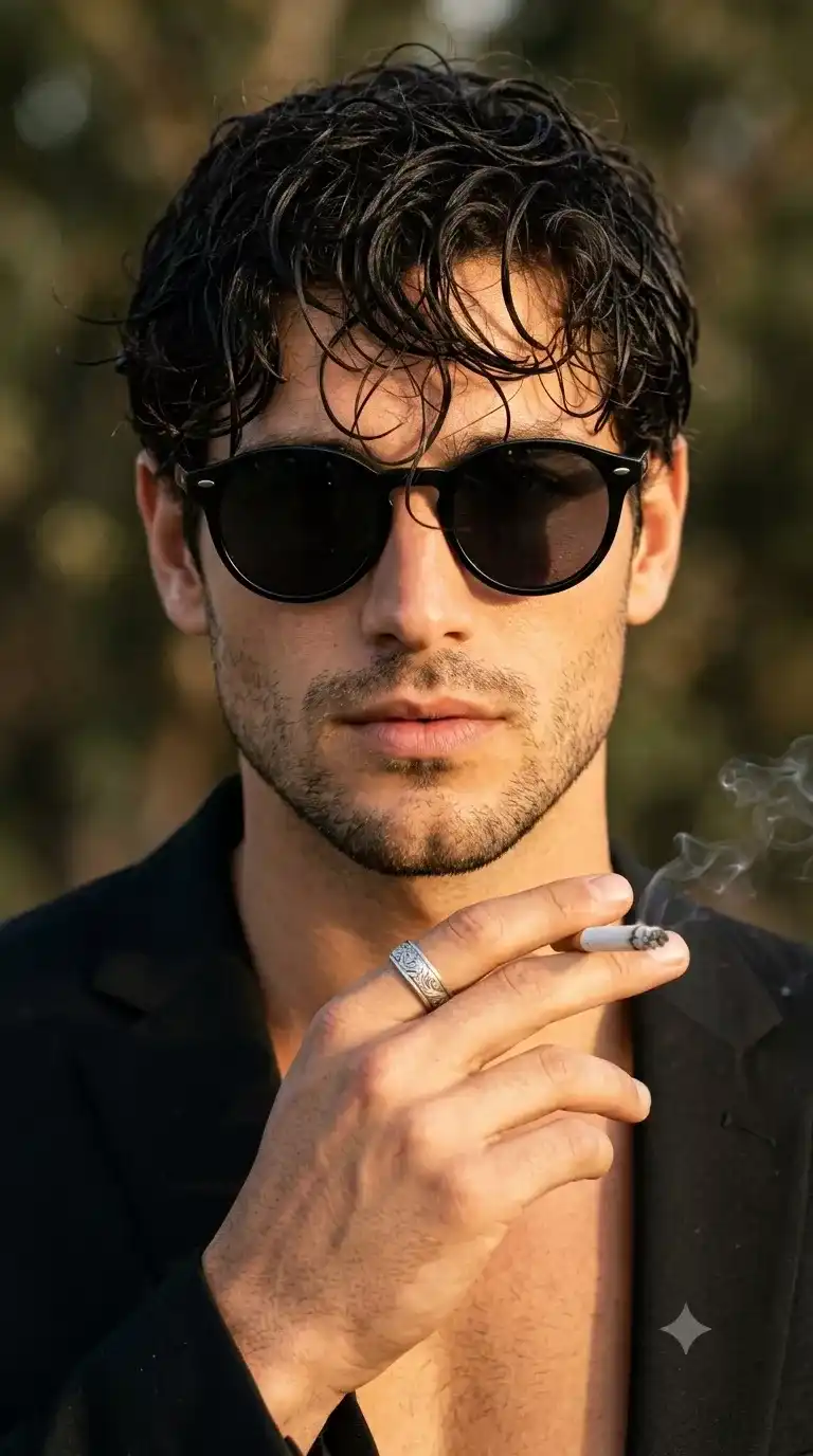 Gemini AI Photo Prompt Copy Paste Trending Boy Smoking