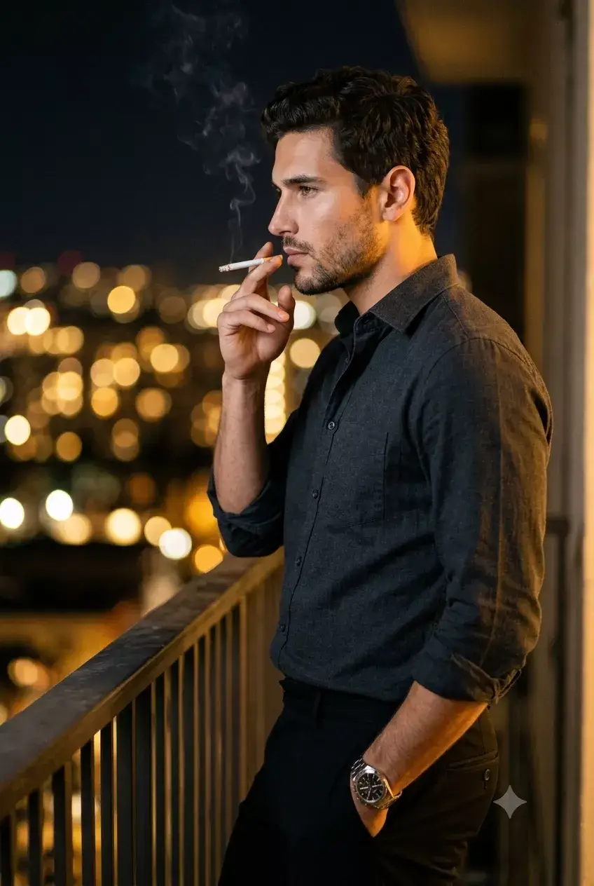 Gemini AI Photo Prompt Copy Paste Trending Boy Smoking