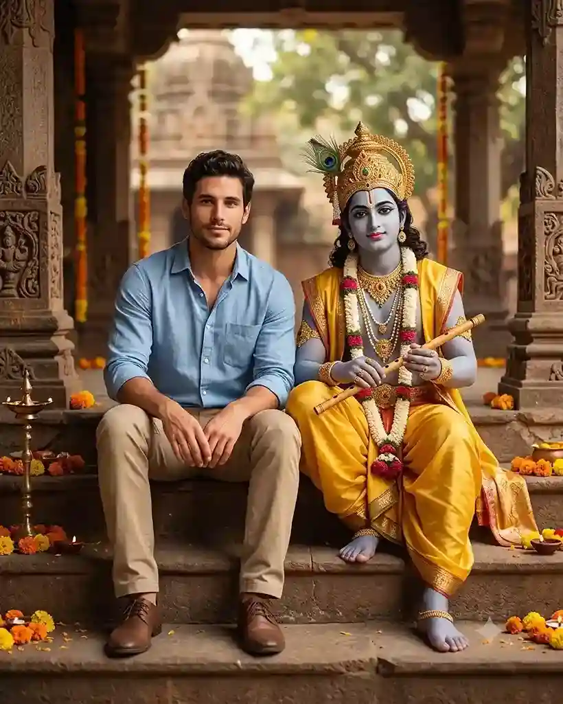 Janmashtami AI Photo Editing Prompts With Krishna