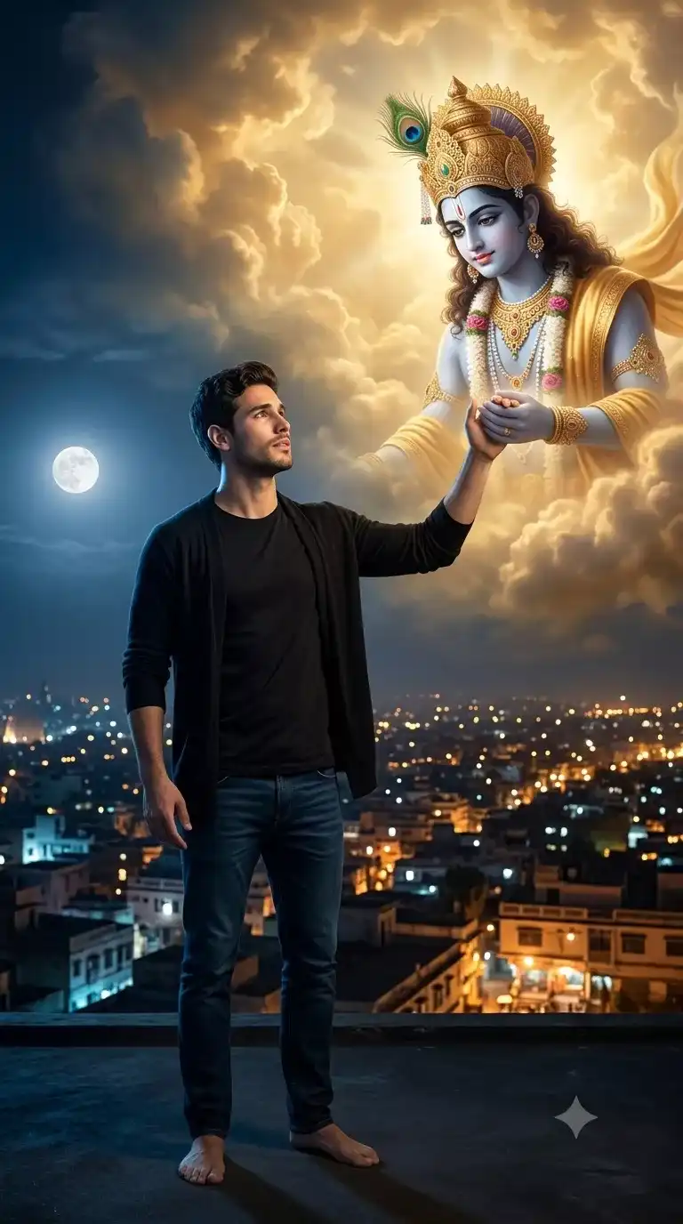 Janmashtami AI Photo Editing Prompts With Krishna