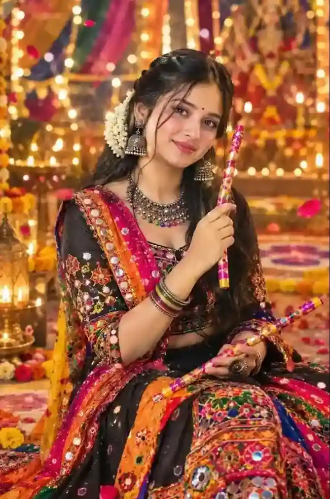 Navratri Prompt for Gemini Girl Copy-Paste