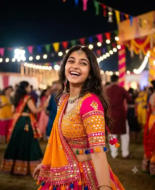 Navratri Prompt for Gemini Girl Copy-Paste