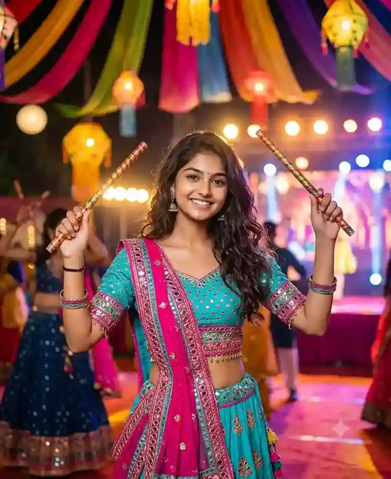 Navratri Prompt for Gemini Girl Copy-Paste