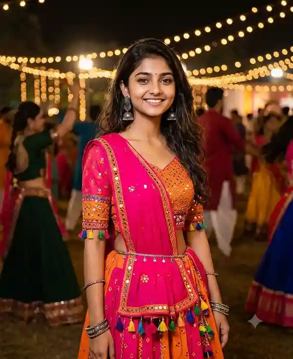 Navratri Prompt for Gemini Girl Copy-Paste