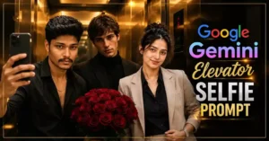 Google Gemini Elevator Selfie Prompt