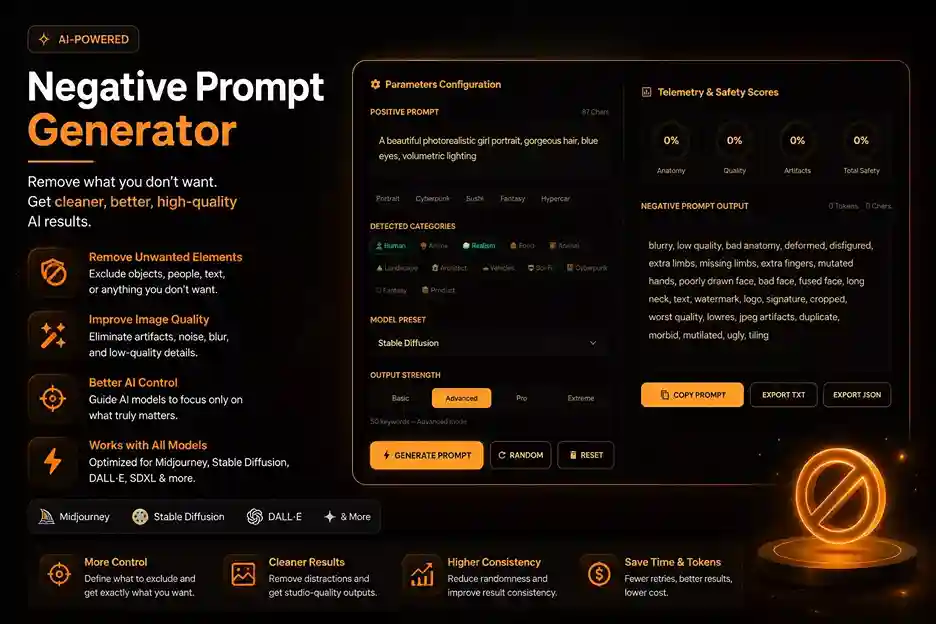 Negative Prompt Generator
