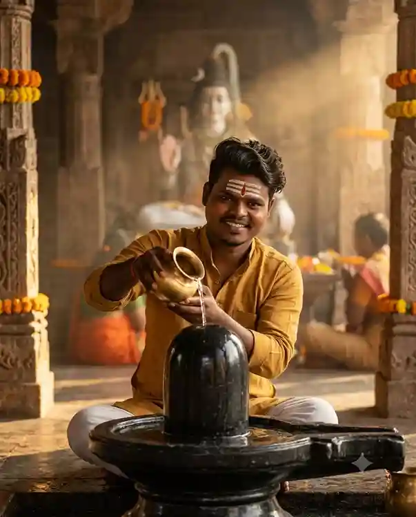 महादेव भक्तों के लिए खास! इन AI Prompts से बनाएं शिवलिंग के साथ शानदार फोटो 5 Bol Bam Sawan AI Photo Editing Prompt 4