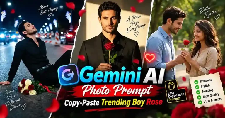 Gemini AI Photo Prompt Copy-Paste Trending Boy Rose