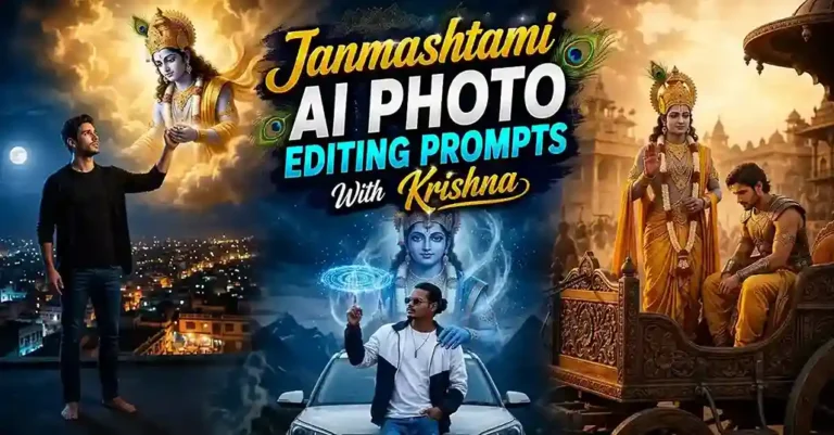 Janmashtami AI Photo Editing Prompts With Krishna
