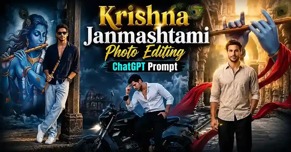 Krishna Janmashtami Photo Editing ChatGPT Prompt