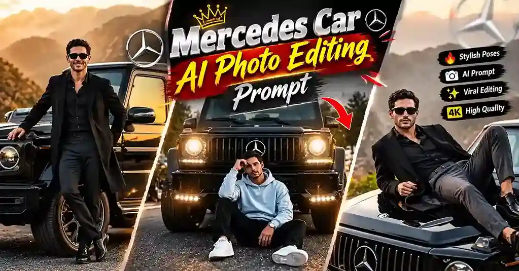 Mercedes Car AI Photo Editing Prompt
