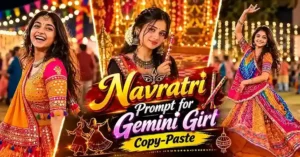 Navratri Prompt for Gemini Girl Copy-Paste