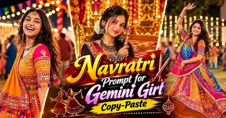 Navratri Prompt for Gemini Girl Copy-Paste